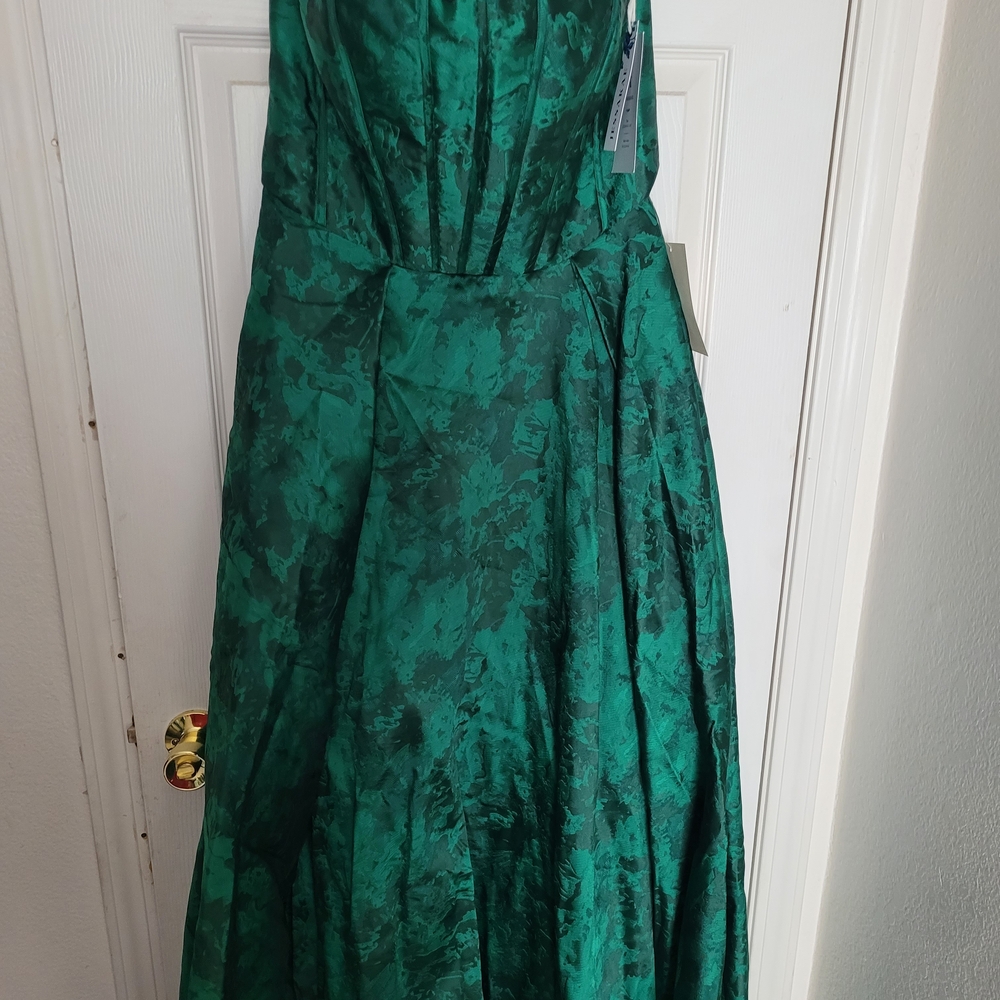 JessaKae Strapless (Wicked Inspired) Green Rayne Gown From The Oz Collection. - Picture 4 of 5